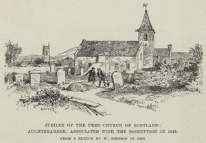 Jubilee of the Free Church of Scotland, Auchterarder, Associated with the Disruption in 1843 by William Crimea Simpson